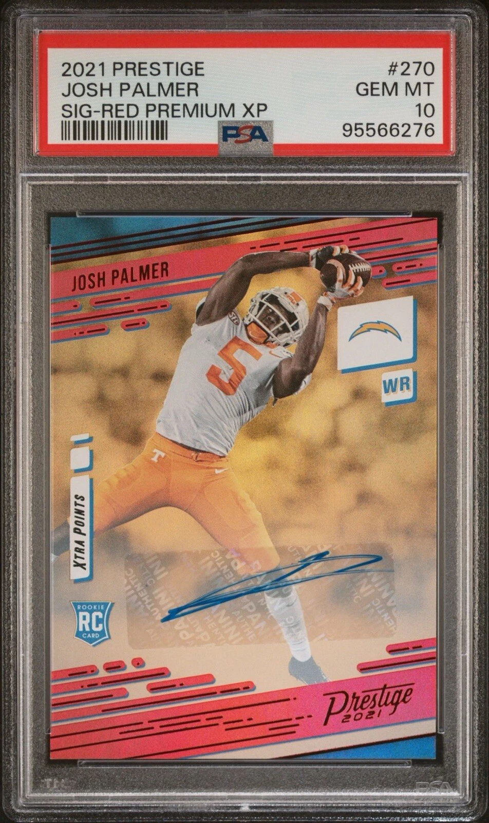 Josh Palmer Panini Prestige #270 Signature-Red Premium Xtra Points