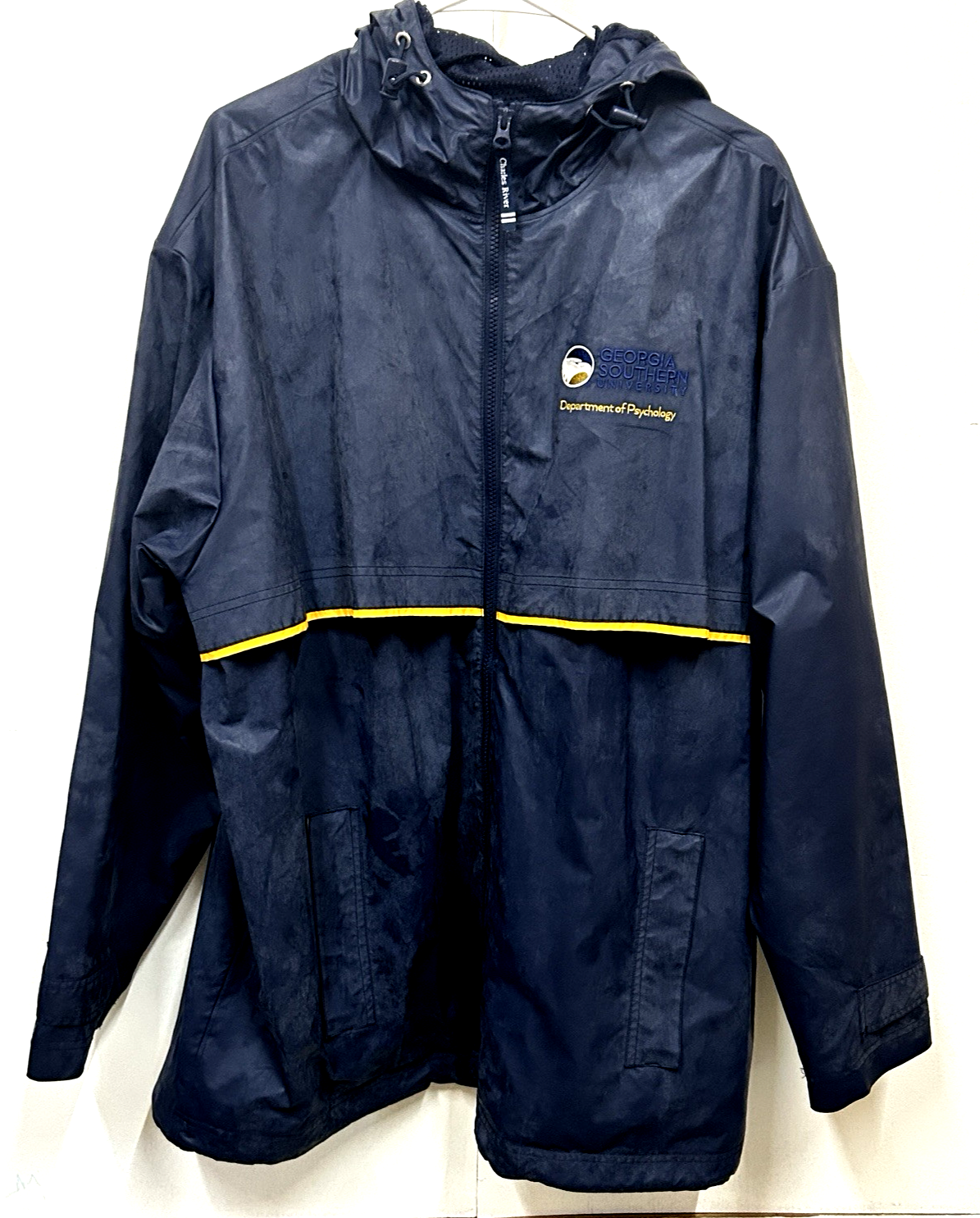 Classic River Rain Coat SIZE XL Navy Blue Georgia University Dept of Psychology
