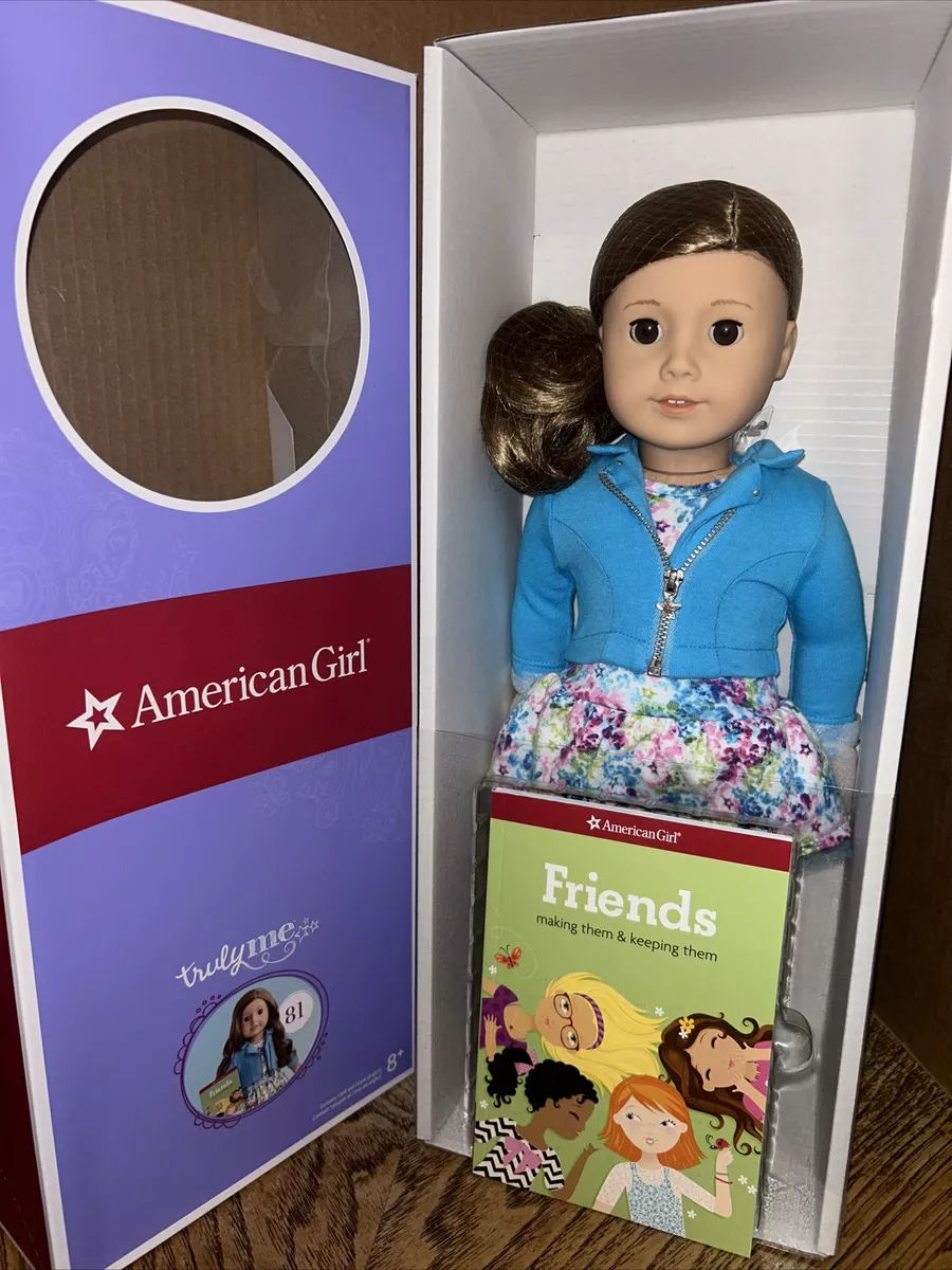 American Girl TRULY ME 81 Brown Hair and Brown Eyes Light Skin