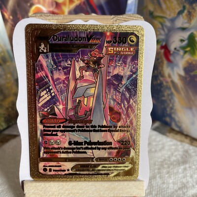 duraludon vmax pokemon card price Duraludon VMAX Black Gold Trainer Gallery #TG30/TG30 2022 Sword & Shie –  CTKollectables main image 1