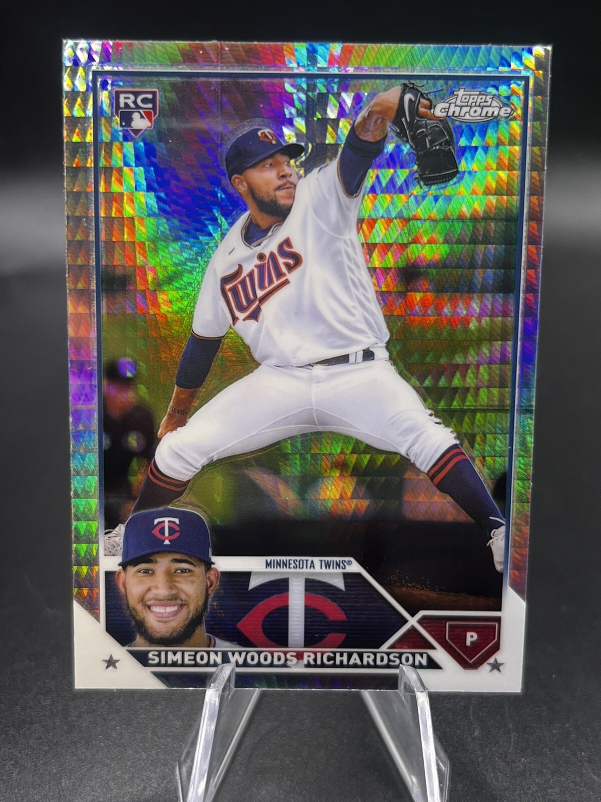 2023 Topps Chrome Prism Refractor SIMEON WOODS RICHARDSON #173 Minnesota Twins
