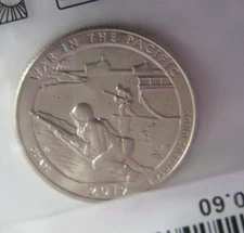 SEALED UNCIRCULATED 2019 D Washington Quarter ATB War in the Pacific Guam GU