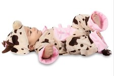 Sleepy Cow Costume Calf Baby infant newborn 0/3 3/6 months girl boy