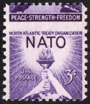 Us 1008 Mint Og Nh Dramatic Misperf Error 3c Nato Commomerative Of 1952 Ebay