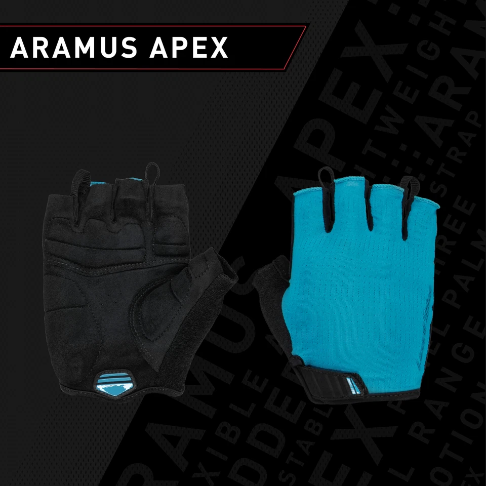 Guantes de ciclismo acolchados Lizard Skins Aramus Apex - Guantes cortos para bicicleta de carretera con dedos Foto 2 de 3