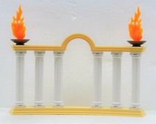 Colonnes Mur Élément 25 CM Long Arc + Feu Playmobil Pour Romain Grecs Antique