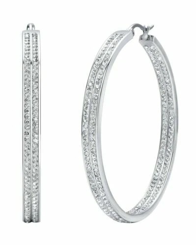 White Rhinestone Surgical Steel Fashion Jewelry