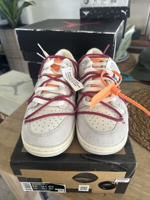 Virgil Authentic Nike Off-White x Dunk Low Lot 35 of 50 Size 8.5