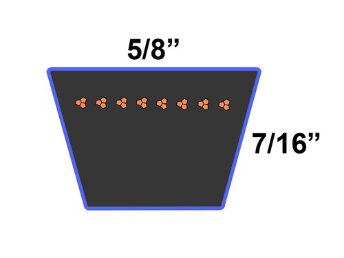 D&D LB89 Schwerlast Aramid Ersatzriemen passend für Kubota - Bild 2 von 3