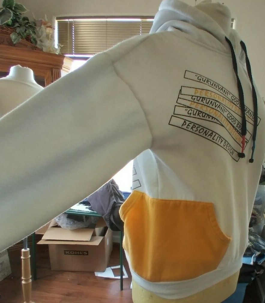 Unique Gurunvani Hoodie Patchwork Sweatshirt Colo… - image 6