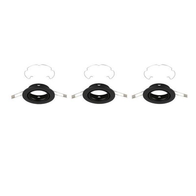 Briloner 7110-035 Einbauleuchten Set max.3x35W GU10 IP23 Schwarz 230V