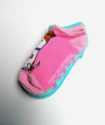 Secret Life of Pets Kids Girls 5 Pack No-show Socks Size 6-8.5 Assort Colors New - Picture 6 of 6