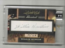 2011 Panini Limited Cuts Willis Hudlin Auto 12/28