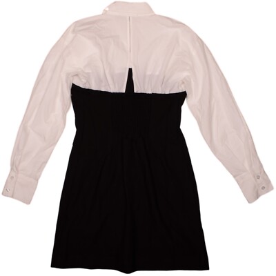 lace mini white dress Womens Six Stories White Lace Sleeve Cup Detail Mini Dress US 8