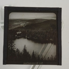 Photo Plate Circa 1920-1930 Glass Positive Glass Slide 8.5cm X 8.5cm The Mummel Lake