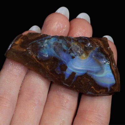 Boulder Opal Specimen, Natural Solid Australian Boulder - Main Image