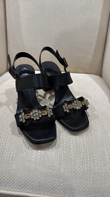Tory Burch Delaney Embellished Block Heel Sandals