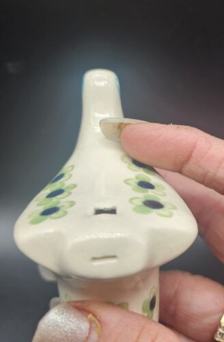 Boleslawiec Polish Pottery Bird Whistle Handmade Figurine 3” - Picture 3 of 8