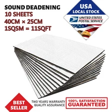 11Sqft Sound Deadener Automotive Insulation Heat Shield Noise Kill Damping Mat