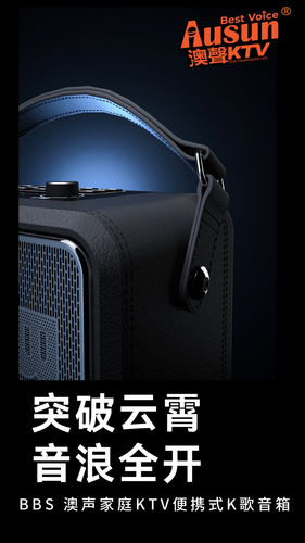 BBS便携式K歌音响移动KTV演出露营弹唱直播音箱带声卡户外室内P6配两支麦克风 浮光绿 - Afbeelding 2 van 12