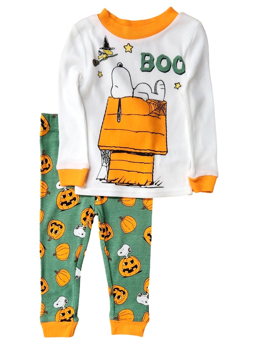 Peanuts Infant Toddler Boys Green Snoopy Woodstock Halloween