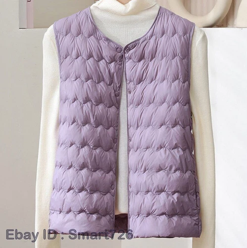 Winter Women Packable Ultralight Down Jacket Puffer Parka Coats Vest Warm - Picture 8 of 30