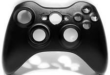 Genuine OEM Microsoft XBOX 360 Black Wireless Controller Front Shell Face Only