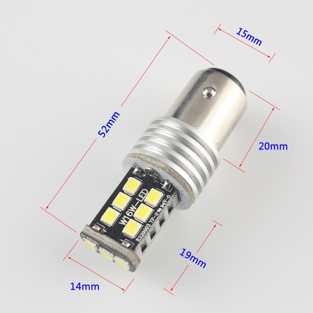 2PCS) 1156 BA15S P21W 1156 BAU15S PY21W T20 7440 W21W LED Super
