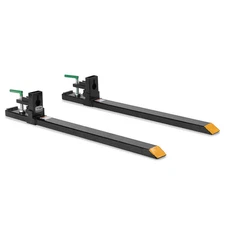 Titan Attachments Medium-Duty 60" Clamp-on Pallet Forks, 46" x 4" Fork Length