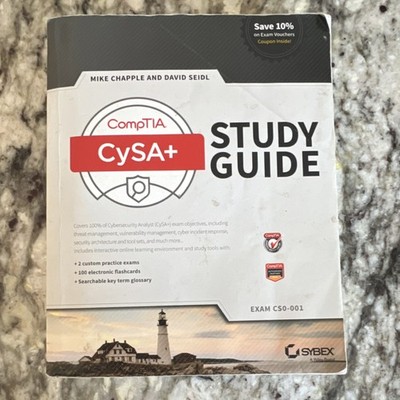 CompTIA CySA+ Study Guide w/ Practice Exams by Chapple & Seidl Sybex CS0-001