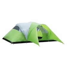 8-10 Person Family Camping Tent with Porch, Easy Setup for Outdoor Light Green