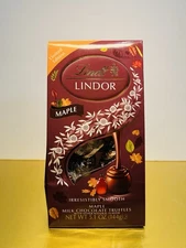 🍁New Limited Edition Lindt Lindor MAPLE Syrup Milk Chocolate Truffle 5.1oz