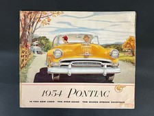 1954 Pontiac Star Chief Silver Streak Chieftain Original Sales Brochure 1954 Pontiac Star Chief Silver Streak Chieftain Original Sales Brochure