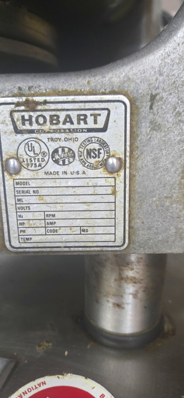Hobart 4146 Commercial Electric Meat Grinder Chopper Grinder