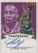 2013-14 Preferred Panini Signatures Purple 11/15 Jeff Green #571 Auto 0s3