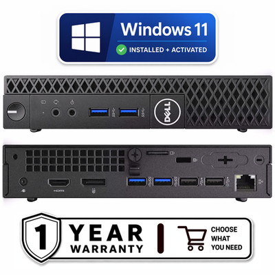 Dell OptiPlex Mini PC i5 / i7 Quad Core | 64GB RAM | 2TB SSD | WLAN | Windows 11