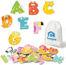 Coogam Magnetic Letters 26Pcs Jumbo ABC Alphabet Colorful Animal Shape Large Upp