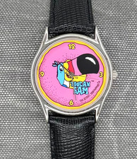 Vintage Kellogs Toucan Sam Fruit Loops Quartz Analog/Leather  Men's Watch 33mm