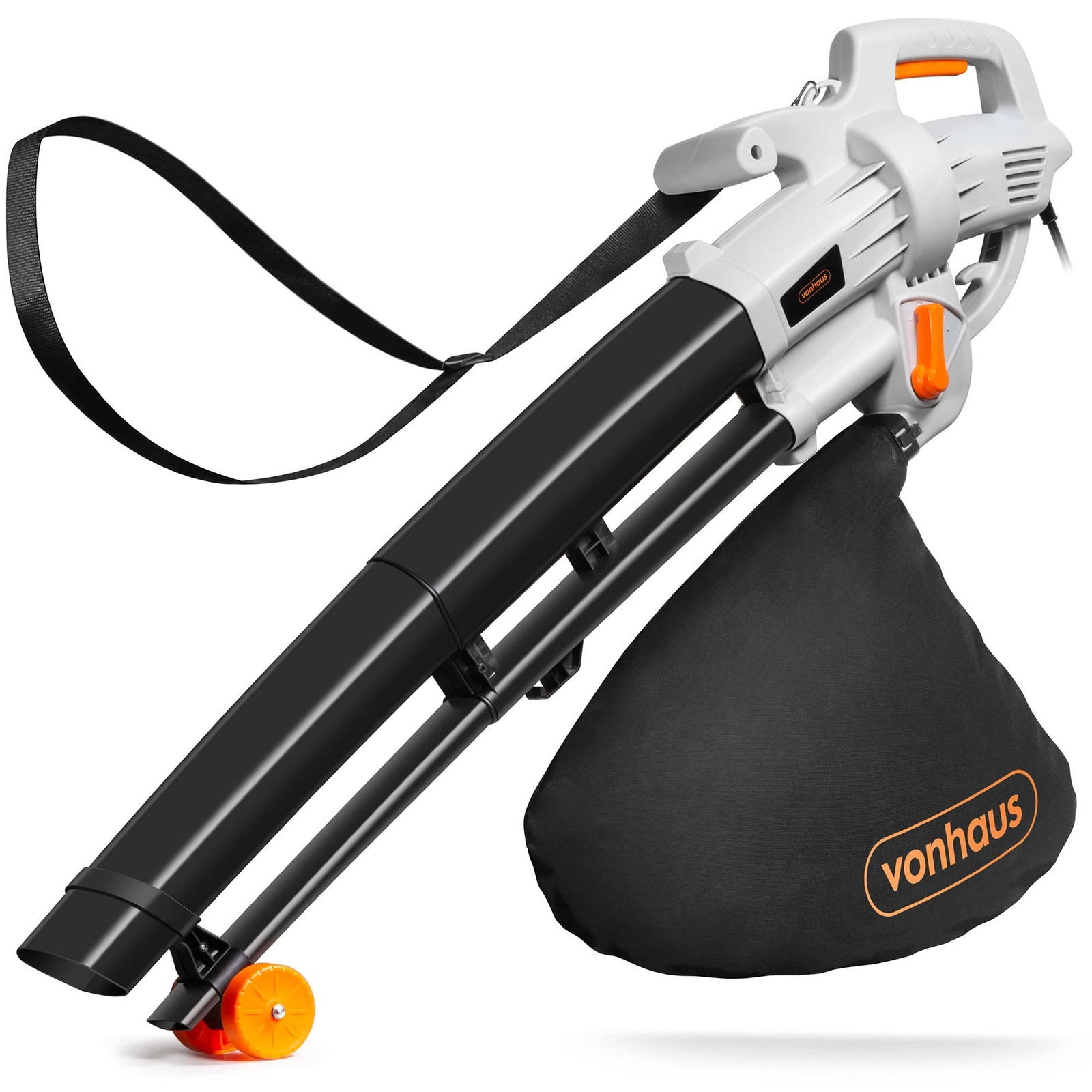 Aspirateur souffleur de feuilles thermique alternative filaire 3000W broyeur performant