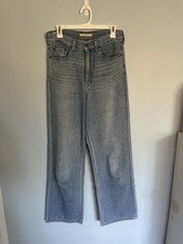 Levi's Premium High Loose Wide-Leg Women's Jeans Light Blue Cotton Denim