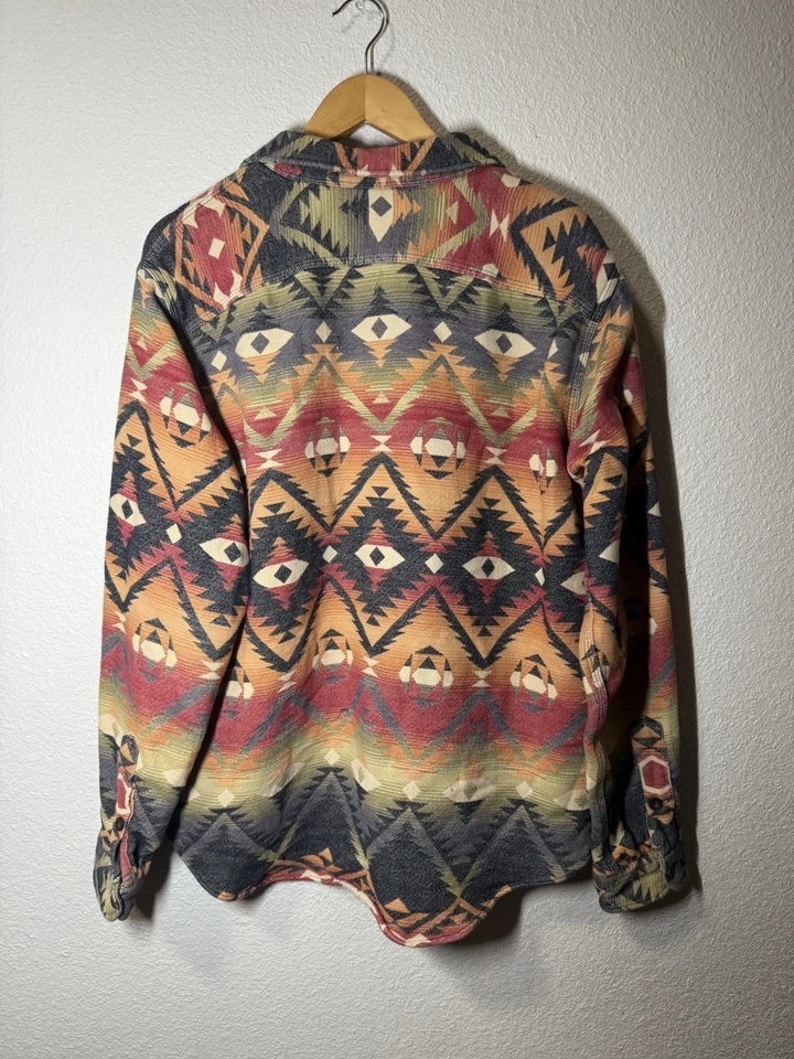 ralph lauren southwestern aztec navajo beacon shirt medium - Image 2 of 4