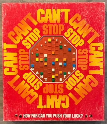 Vintage 1980 Parker Brothers: CAN'T STOP Board Game 100% Complete (extra pieces)