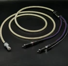 hifi LP 5PIN din to rca audio cable interconnect carbon rca plug