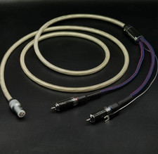 hifi LP 5PIN din to rca audio cable interconnect carbon rca plug