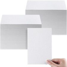 Geosar White Linen Cardstock Invitation Cardstock HeavyWeight Blank Printer P...