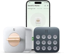 Anona Holo Wi-Fi Smart Lock with Keypad,Keyless Entry,App Remote,Auto Lock,White