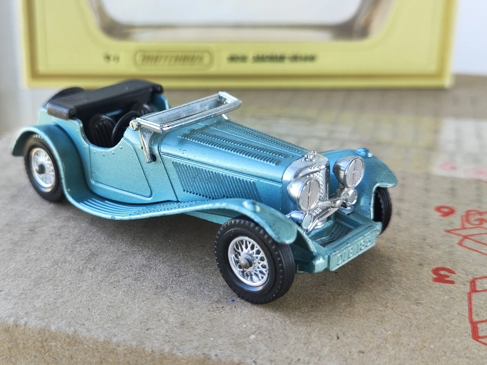 Vintage Retro Car Lesney Yesteryear Y1 Jaguar SS 100, MATCHBOX, England, Boxed - Image 4 of 4