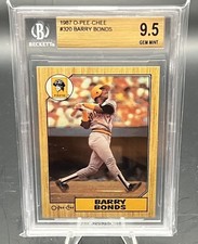 1987 O-Pee-Chee Barry Bonds Rookie Card BGS 9.5 Gem Mint Graded OPC Baseball 320. rookie card picture
