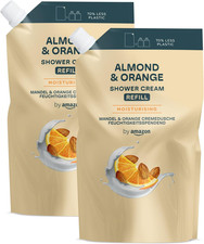 By Amazon Almond & Orange Shower Gel Refill, 2 X 1000Ml 3.68 per litre