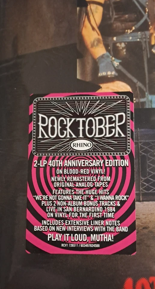 Twisted Sister- Stay Hungry Limited Edition 2LP Red Vinyl  NEW & SEALED - Image 3 of 3